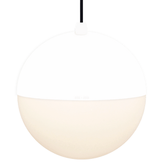 DOME CAPPED OPAL GLOBE PENDANT WHITE 300MM - DYKE & DEAN