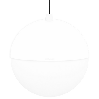 DOME CAPPED OPAL GLOBE PENDANT WHITE 300MM - DYKE & DEAN