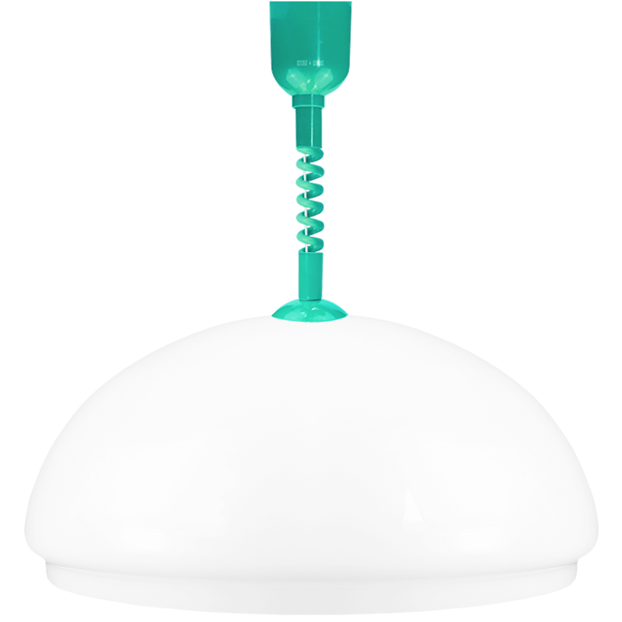 DOME OPALINE RETRACTABLE CORD LIGHT MEDIUM - DYKE & DEAN