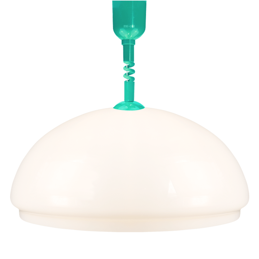 DOME OPALINE RETRACTABLE CORD LIGHT MEDIUM - DYKE & DEAN