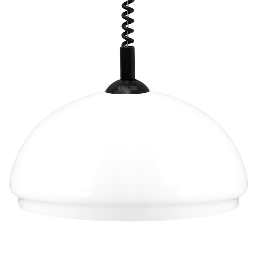 DOME OPALINE RETRACTABLE CORD LIGHT SMALL - DYKE & DEAN