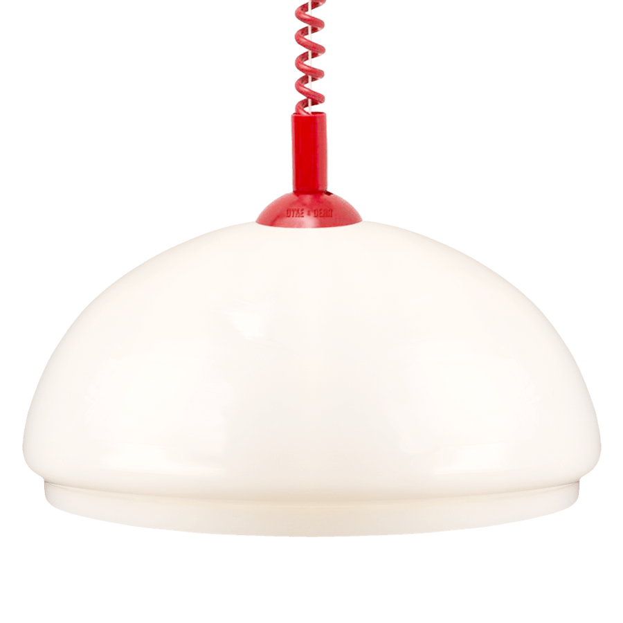 DOME OPALINE RETRACTABLE CORD LIGHT SMALL - DYKE & DEAN