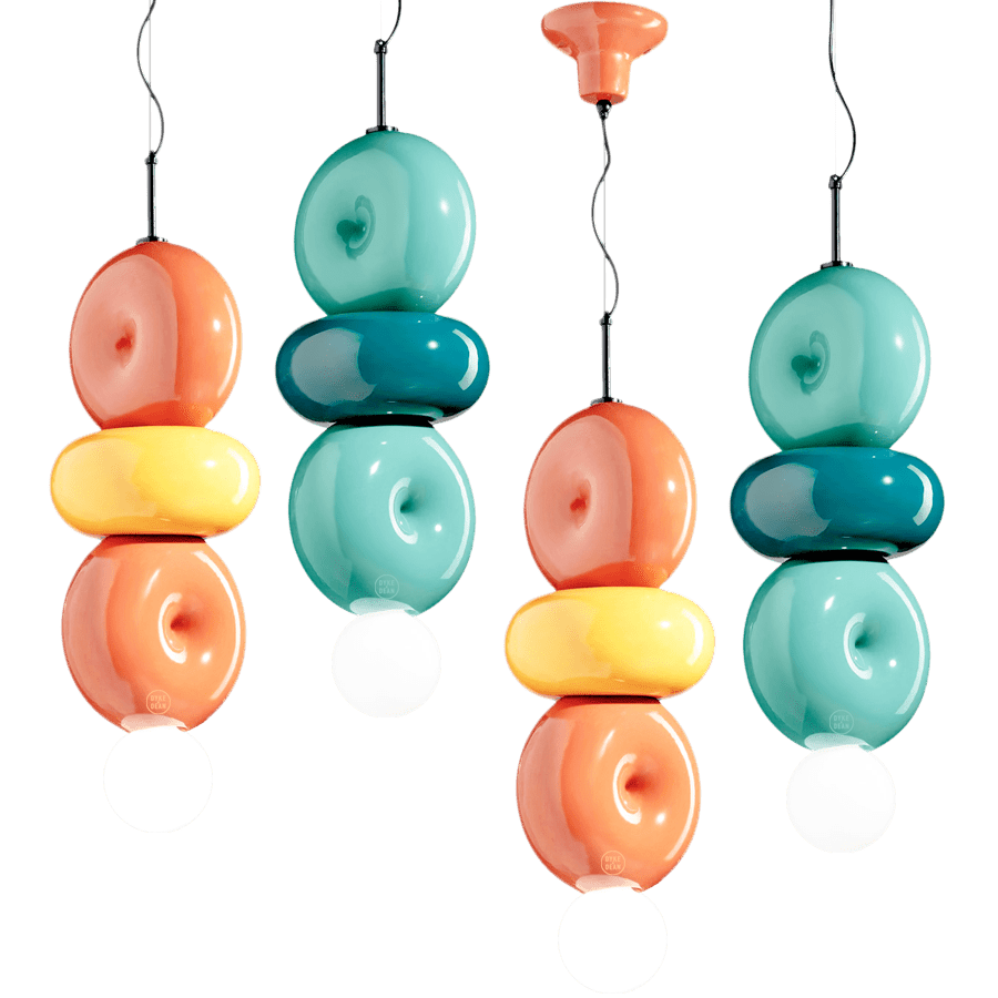 DONUT CERAMIC STACKED PENDANT LAMP - DYKE & DEAN