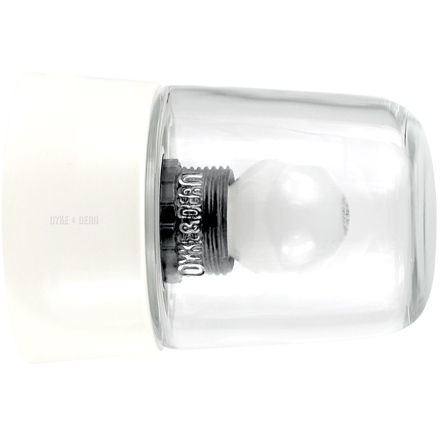 DUROPLAST CREAM REAR WIRED WALL & CEILING LIGHT - DYKE & DEAN