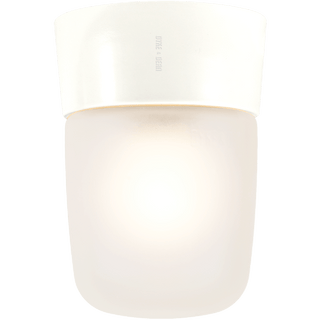 DUROPLAST CREAM REARWIRED WALL & CEILING LIGHT FROSTED - DYKE & DEAN