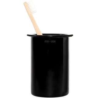 ENAMEL TOOTH BRUSH HOLDER BLACK - DYKE & DEAN