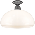 FIXED OPAL DOME GLASS SHADE SMALL - DYKE & DEAN