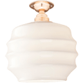 FIXED OPAL RIPPLE GLASS SHADE MEDIUM - DYKE & DEAN
