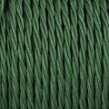 Forest green twisted fabric-covered lighting cable