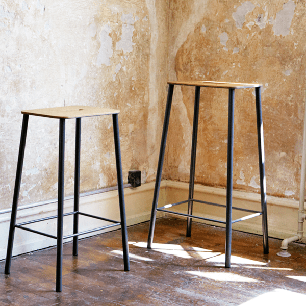 FRAMA ADAM STOOLS LEATHER TOP - DYKE & DEAN