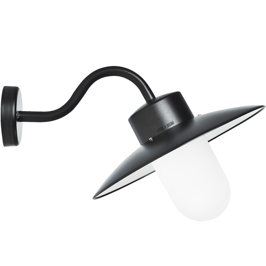 FRENCH 67 CLASSIC SWAN NECK LAMP FROSTED GLASS - DYKE & DEAN