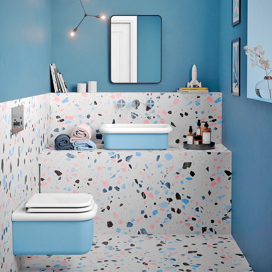 GEORGIAN CORNERS TOILET FLUSH PLATE MATT BRASS - DYKE & DEAN