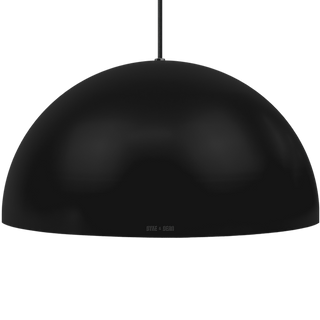 HEMISPHERE DOME PENDANT LIGHT BLACK 600MM - DYKE & DEAN