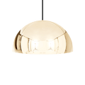 HEMISPHERE DOME PENDANT LIGHT BRASS 200MM - DYKE & DEAN