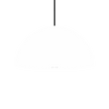 HEMISPHERE DOME PENDANT LIGHT WHITE 200MM - DYKE & DEAN