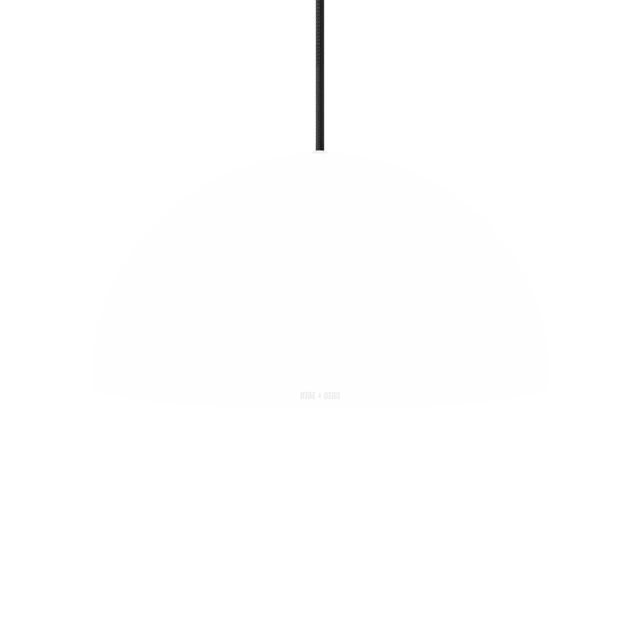 HEMISPHERE DOME PENDANT LIGHT WHITE 200MM - DYKE & DEAN