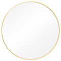 HUBBA BRASS WALL MIRROR 34 - DYKE & DEAN