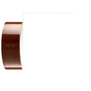 IFO ELECTRIC CERAMIC REAR WIRED WALL LIGHT BROWN - DYKE & DEAN