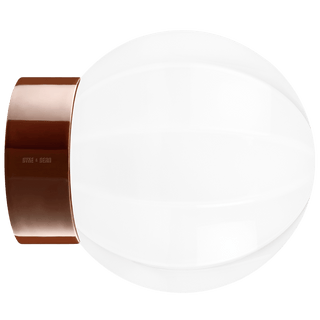 IFO ELECTRIC CERAMIC REAR WIRED WALL LIGHT BROWN - DYKE & DEAN