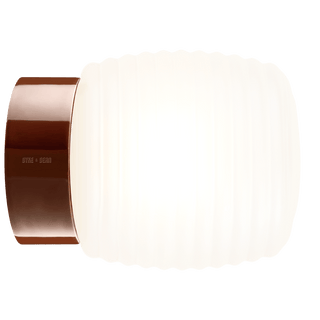 IFO ELECTRIC CERAMIC REAR WIRED WALL LIGHT BROWN - DYKE & DEAN