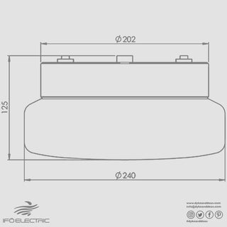 IFO ELECTRIC CLASSIC PORCELAIN LIGHT WHITE - DYKE & DEAN