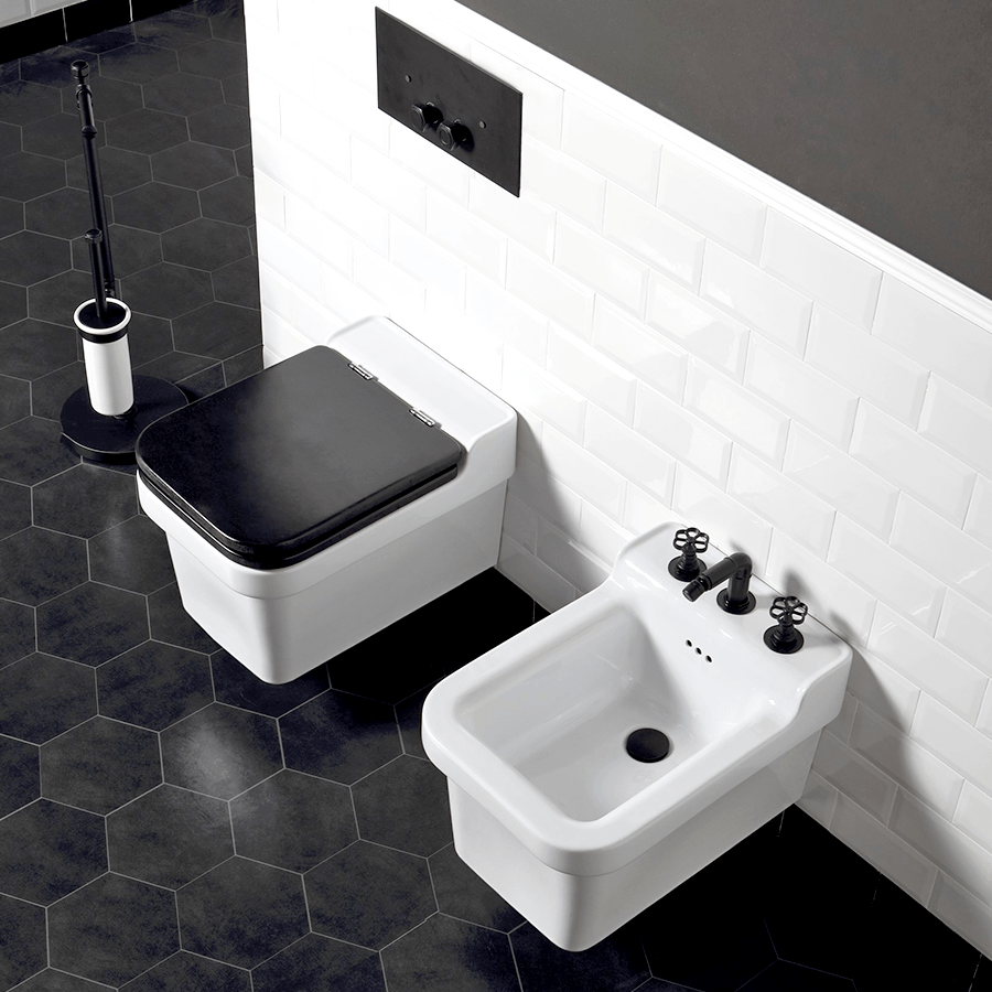 INDUSTRIALIS CERAMIC WALL HUNG TOILET - DYKE & DEAN