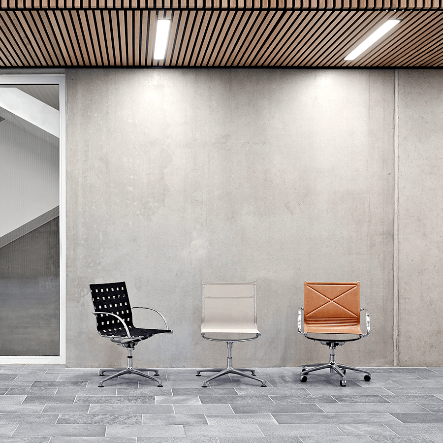 JOINT 1211 OFFICE CHAIR YELLOWSTONE LEATHER - DYKE & DEAN