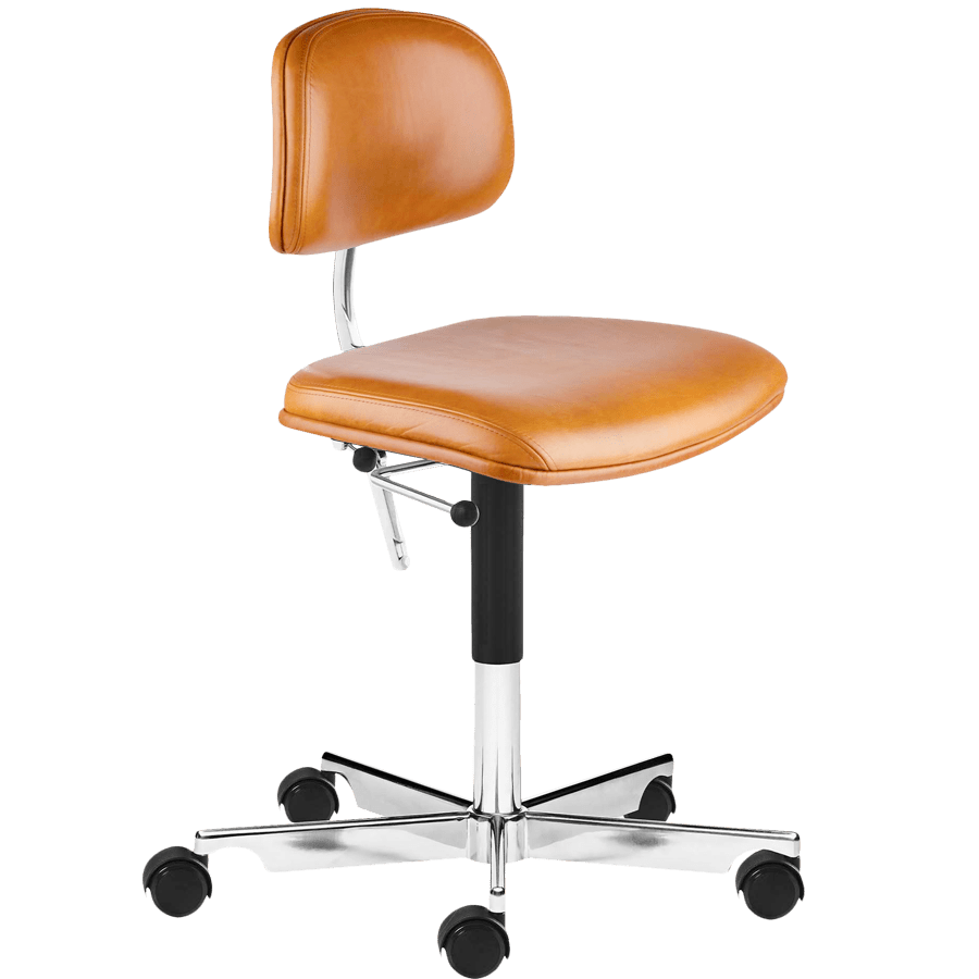 KEVI 2534U OFFICE CHAIR BARNWOOD LEATHER - DYKE & DEAN