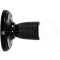 LARGE FIXED BLACK CERAMIC CELING LIGHT - DYKE & DEAN