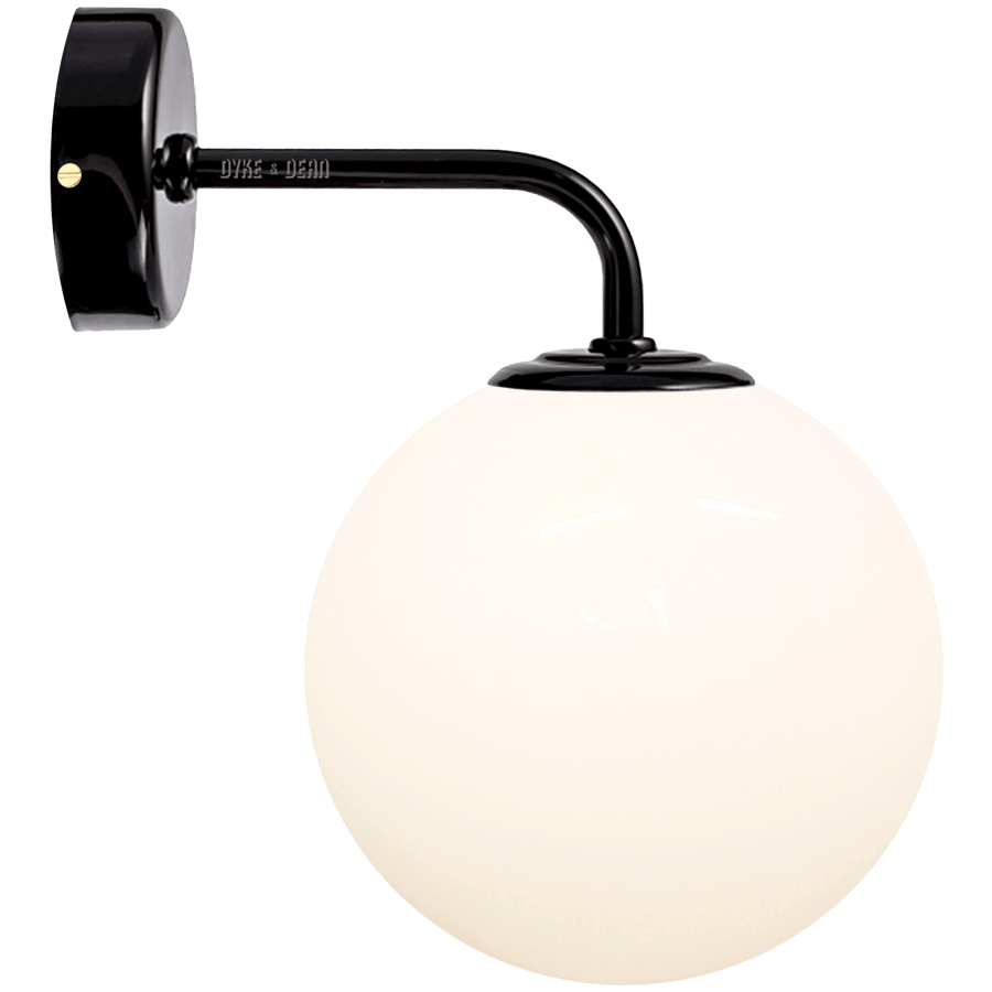 MASTER WALL ARM GLOBE LAMP BLACK - DYKE & DEAN