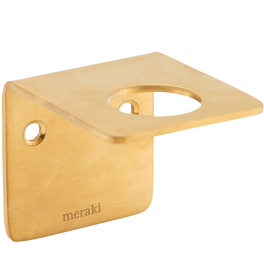 MERAKI SOAP PUMP WALL HOLDER BRASS - DYKE & DEAN