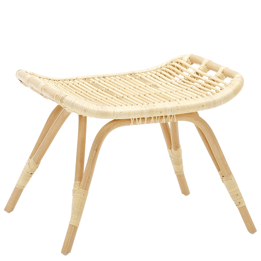 MONET RATTAN FOOT STOOL - DYKE & DEAN