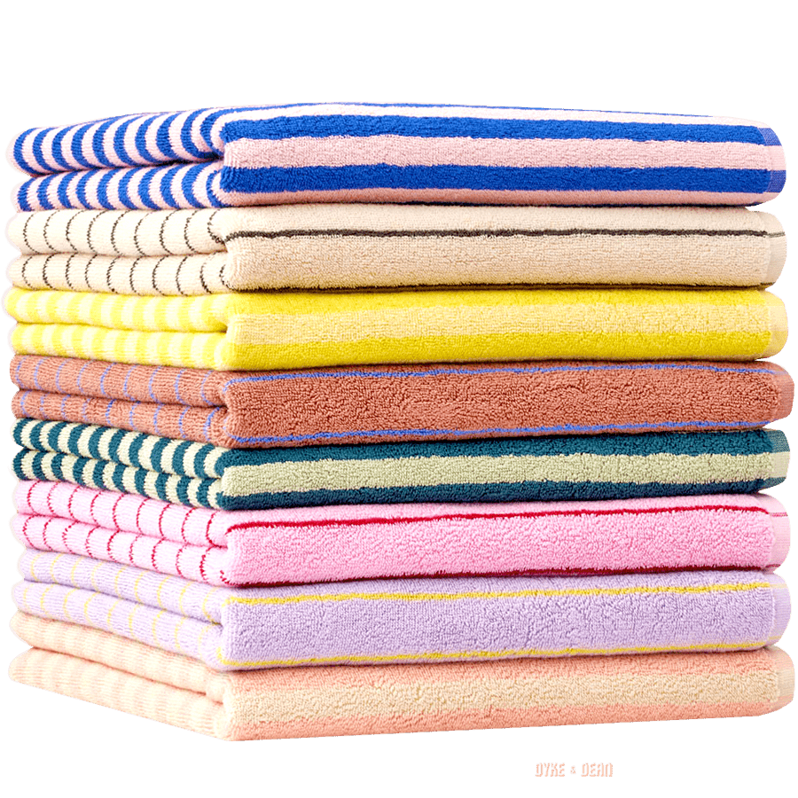 NARAM BATH TOWEL TROPICAL & CREME BATH TOWEL - DYKE & DEAN