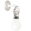NICKEL BAYONET WALL ARM LIGHT - DYKE & DEAN