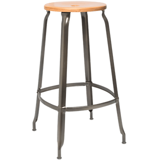 NICOLLE STOOL WOODEN SEAT 75cm - DYKE & DEAN