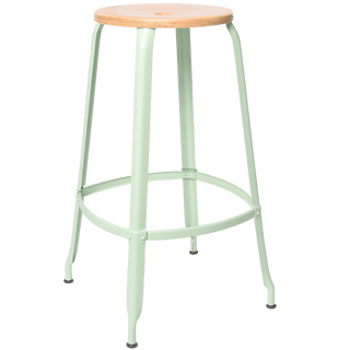 NICOLLE STOOL WOODEN SEAT 75cm - DYKE & DEAN