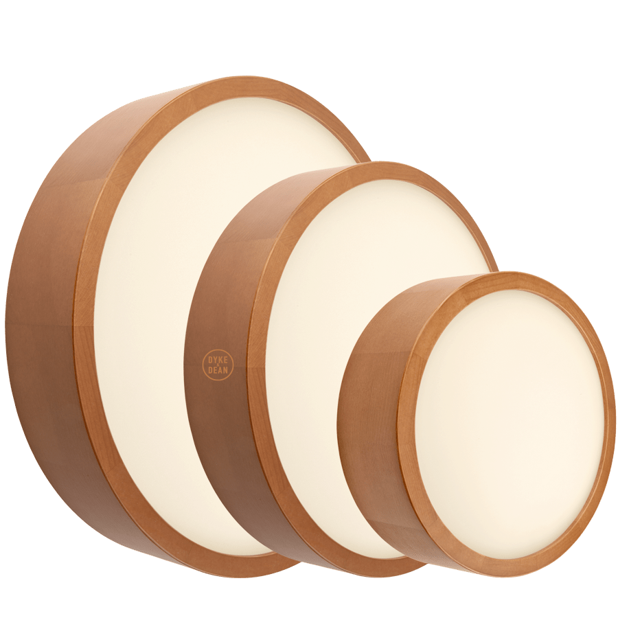 OAK WOOD DISC WALL LIGHT - DYKE & DEAN