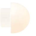 OFF WHITE CERAMIC REARWIRED LAMPS - DYKE & DEAN