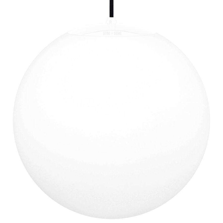 OPAL GLOBE PENDANT WHITE 500mm - DYKE & DEAN