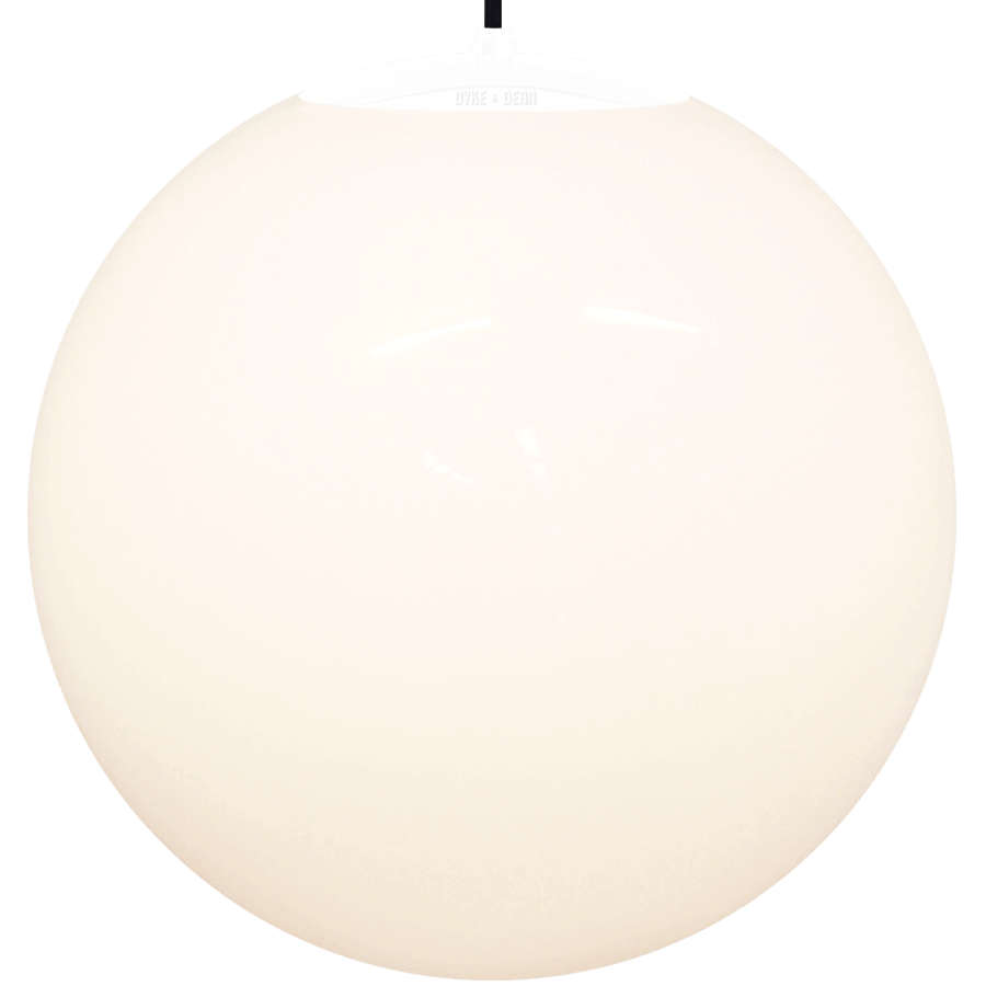 OPAL GLOBE PENDANT WHITE 600mm - DYKE & DEAN