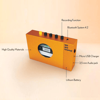 ORANGE CASSETTE PLAYER - SERGE - DYKE & DEAN