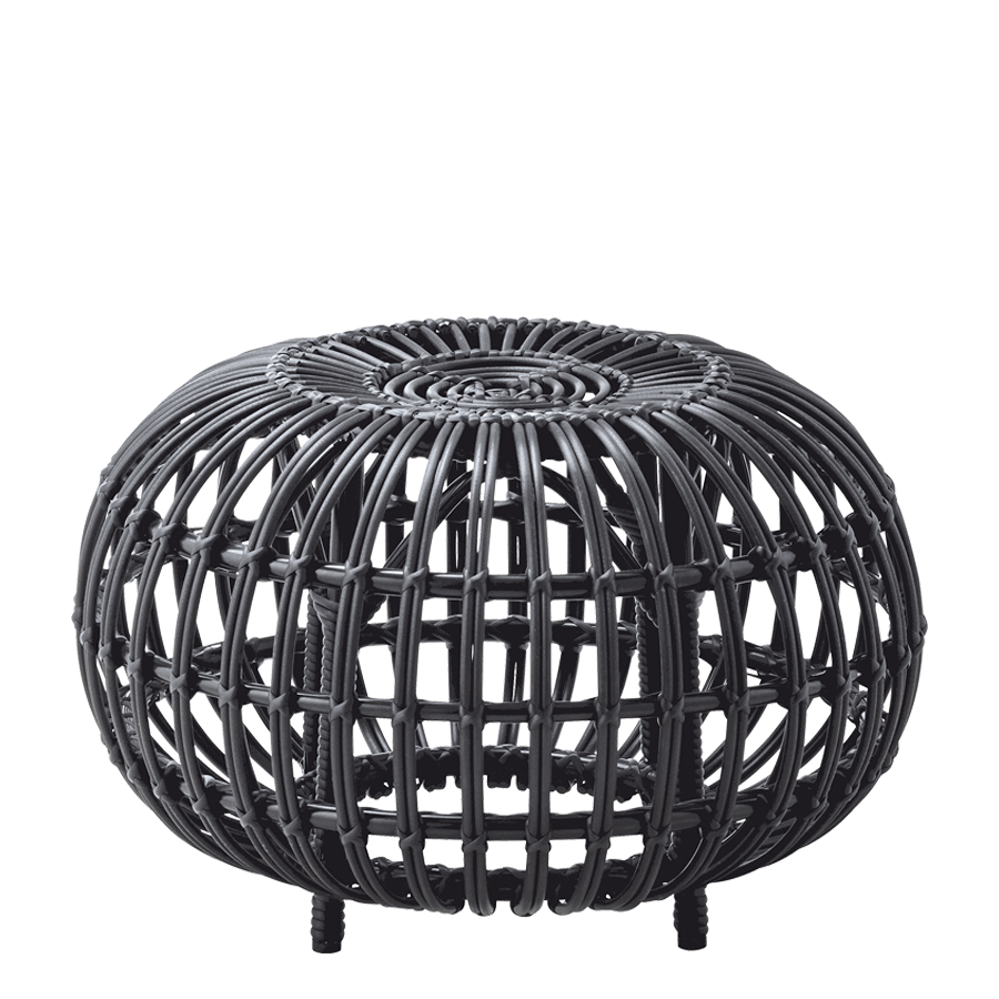 OTTOMAN RATTAN SMALL - DYKE & DEAN