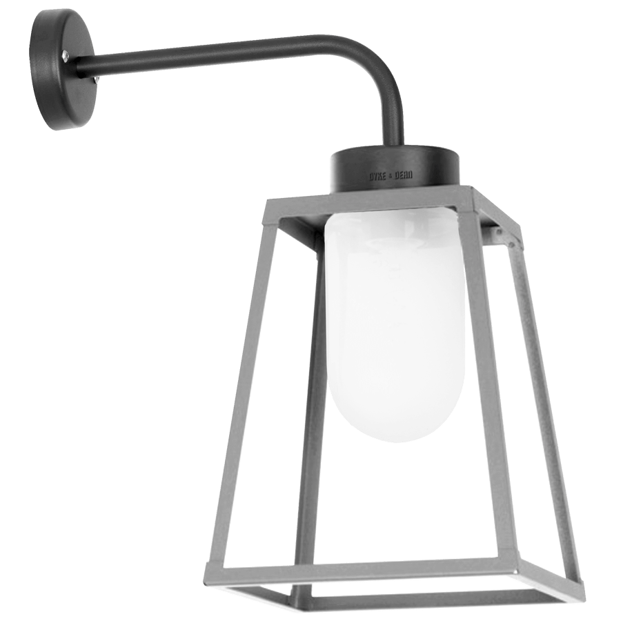 OUTDOOR LANTERN WALL LAMP FROSTED GLASS - DYKE & DEAN