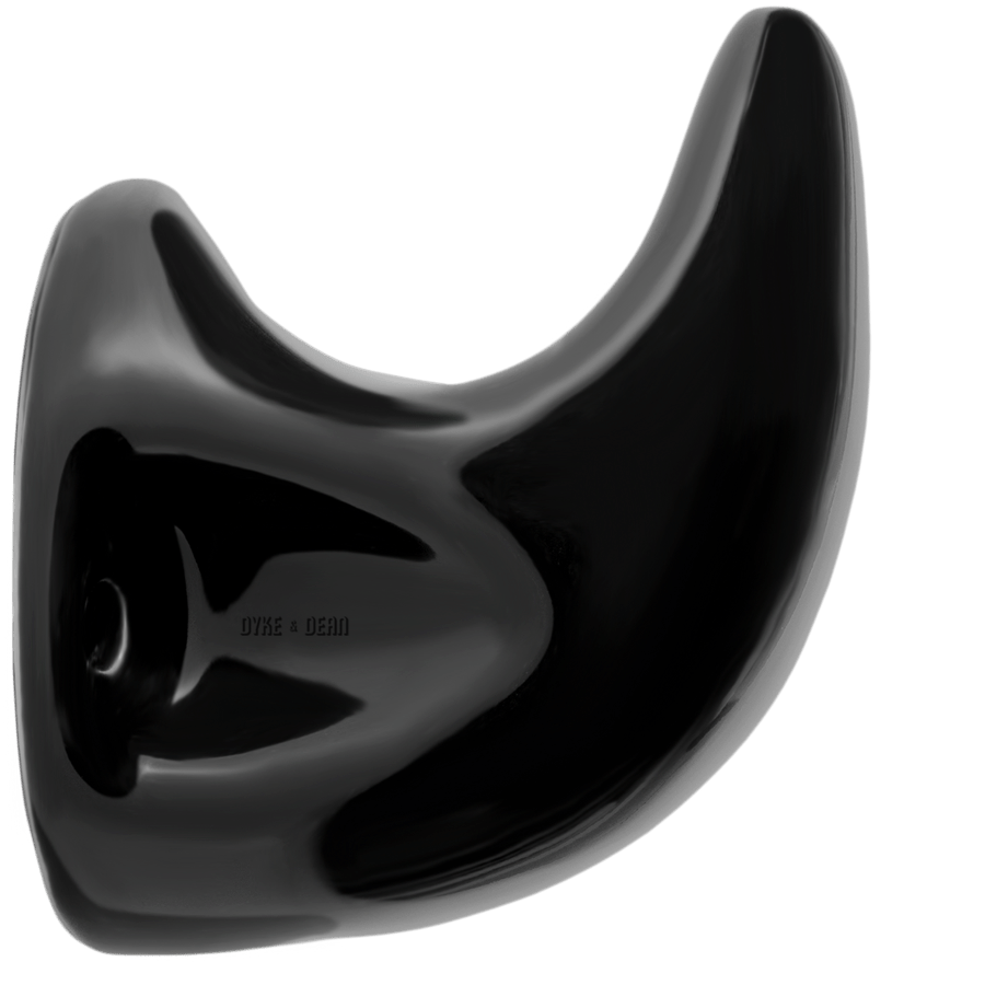 PORCELAIN TUSK WALL HOOK BLACK - DYKE & DEAN