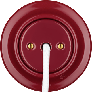 PORCELAIN WALL CABLE GLAND SOCKET BURGUNDY - DYKE & DEAN