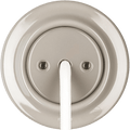 PORCELAIN WALL CABLE GLAND SOCKET CAPPUCCINO - DYKE & DEAN