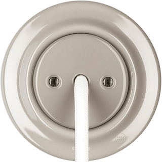 PORCELAIN WALL CABLE GLAND SOCKET CAPPUCCINO - DYKE & DEAN