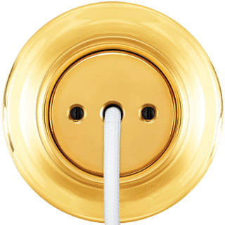 PORCELAIN WALL CABLE GLAND SOCKET GOLD - DYKE & DEAN