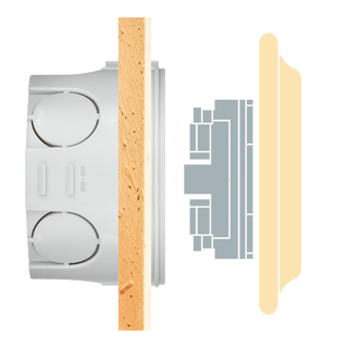 PORCELAIN WALL CABLE GLAND SOCKET MOSS GREEN - DYKE & DEAN