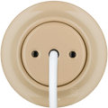 Sand porcelain wall cable gland by Katy Paty with 8.5mm central cable hole